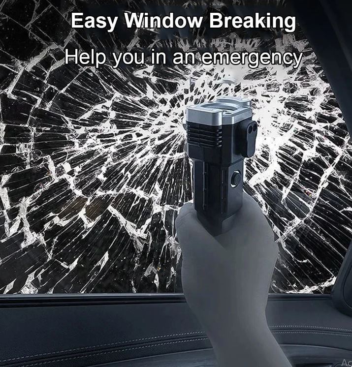 LINTERNA CON MARTILLO DE SEGURIDAD S03